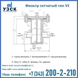Фильтр сетчатый ФС по Т-ММ-11-2003 в Томске